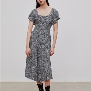 NWT Zara Floral Print Dress Medium 3067/904